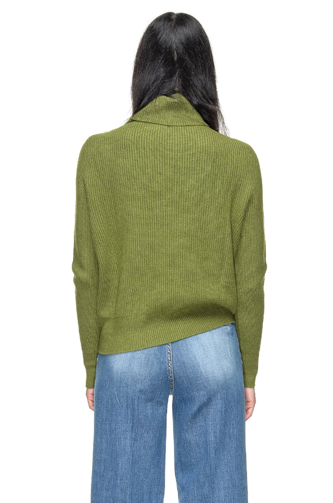 MAGLIONE AVOCADO COLLO ALTO ERIKA