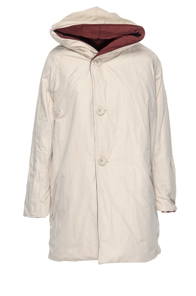 PIUMINO LUNGO REVERSIBILE CHERRY BROWN/PANNA OOF WEAR