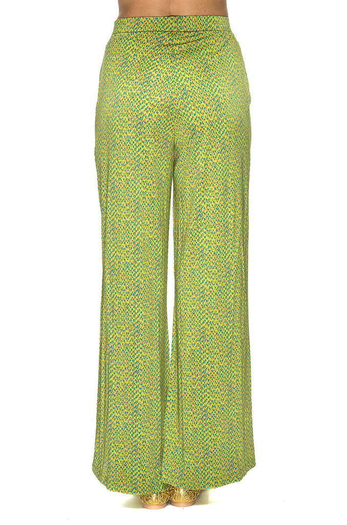 PANTALONE MICRO FANTASIA FONDO VERDE SURKANA
