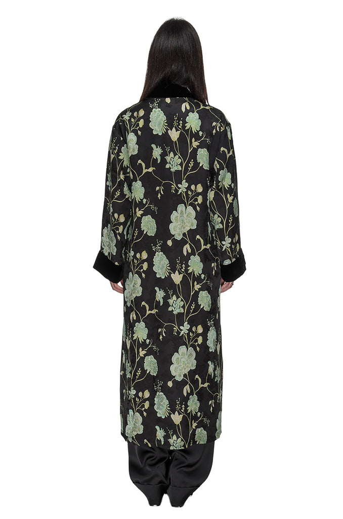 KIMONO FANTASIA FONDO MARRONE WU SIDE