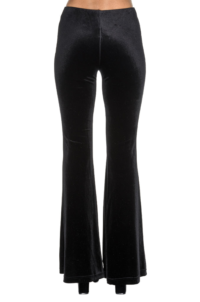 PANTALONE A ZAMPA VELLUTO NERO BOLDETTI