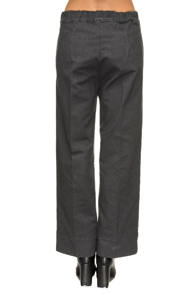 JEANS NERO RELAXED WIDE LEG CIGALA'S