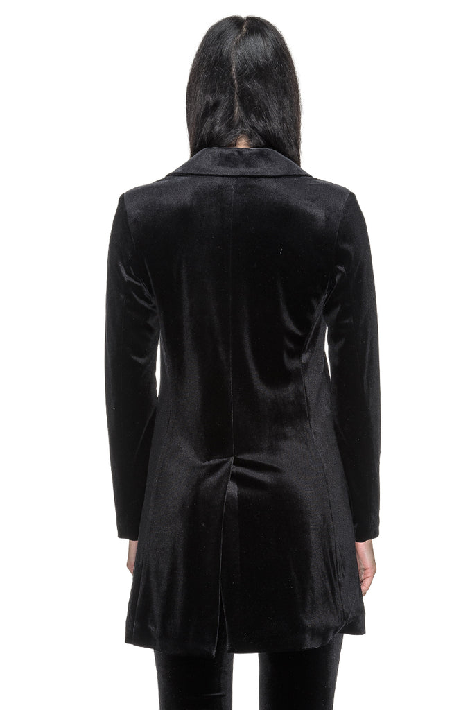 BLAZER LUNGO VELLUTO NERO BOLDETTI