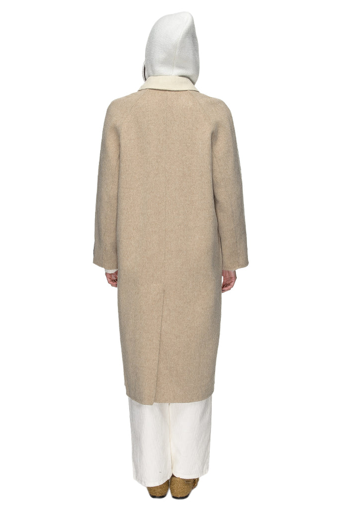 CAPPOTTO DOUBLE PANNA/BEIGE WU SIDE