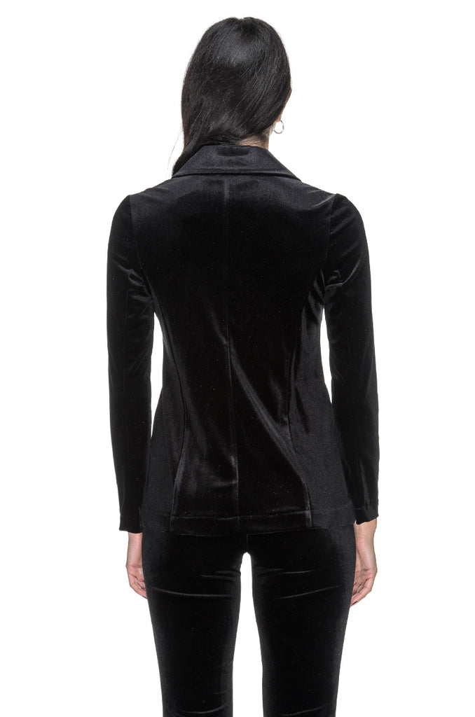 BLAZER CORTO VELLUTO NERO BOLDETTI