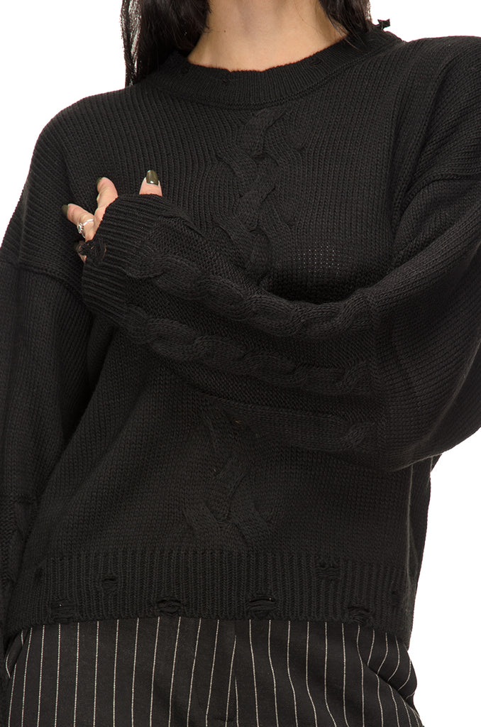 MAGLIA TRECCIA NERA MARSEM