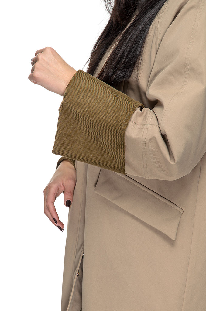 IMPERMEABILE INTERNO IMBOTTITO CAMMELLO OOF WEAR