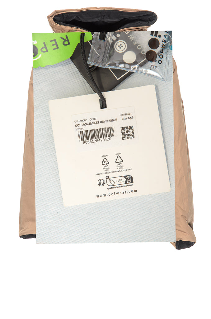PIUMINO REVERSIBILE NERO/CAMMELLO OOF WEAR