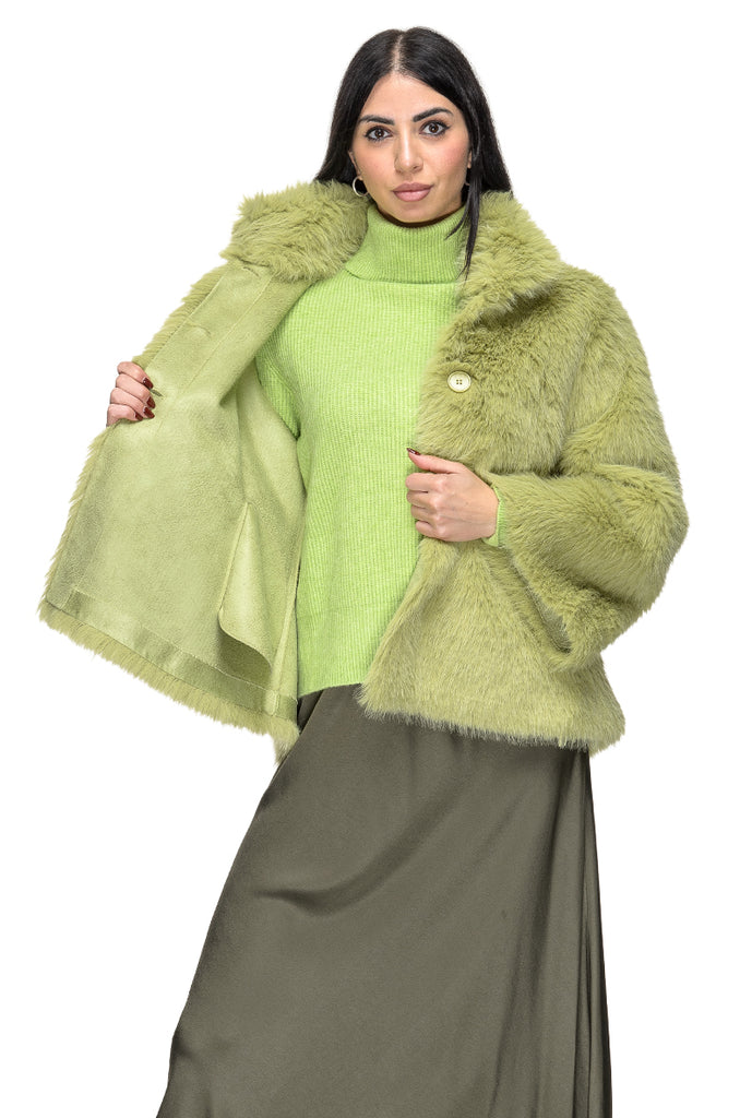 GIACCA ECOFUR GREEN MEHRAN