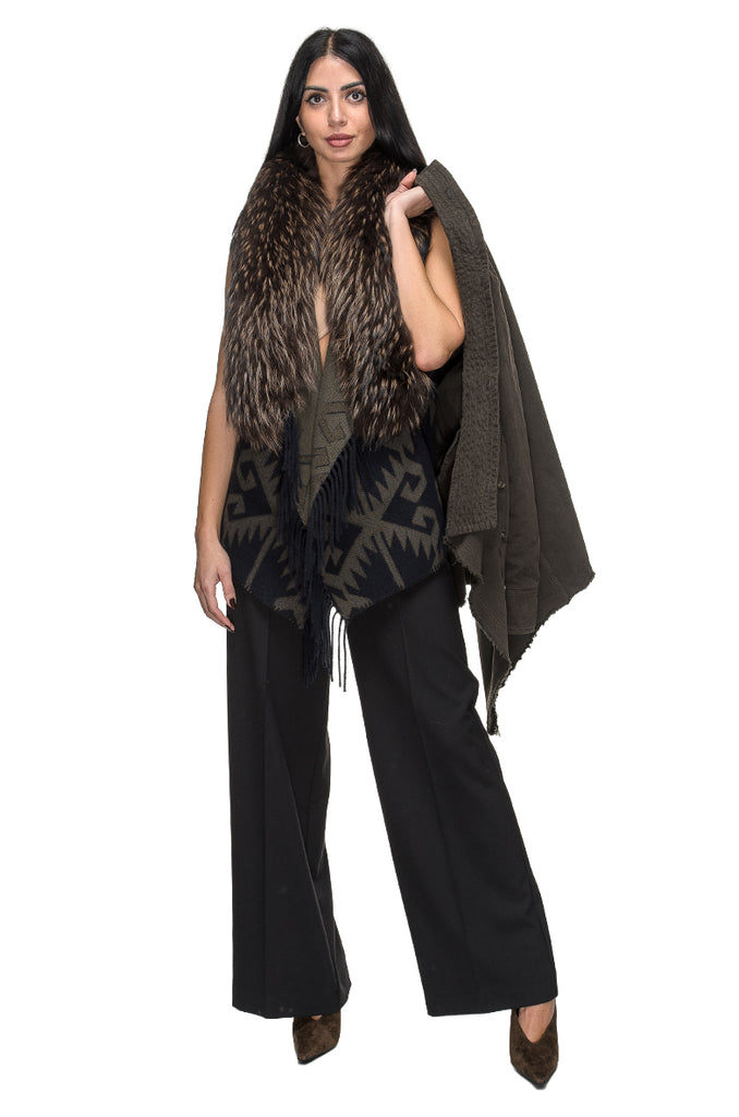 GIACCONE CON PELLICCIA MORO BAZAR DELUXE