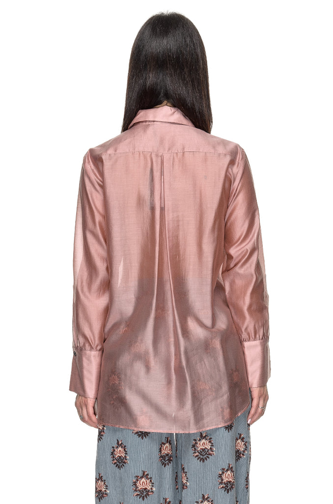 CAMICIA ROSA VOILE GARZA 3+1 FIT