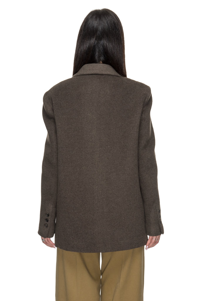 BLAZER LEGNO MISTO LANA SU