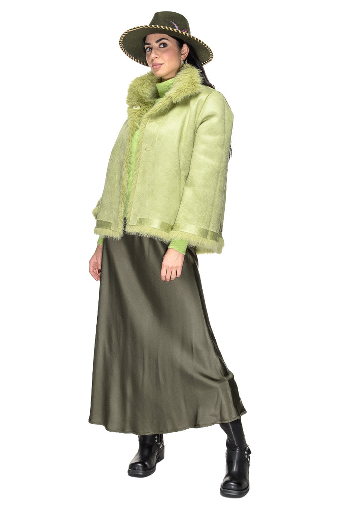 GIACCA ECOFUR GREEN MEHRAN