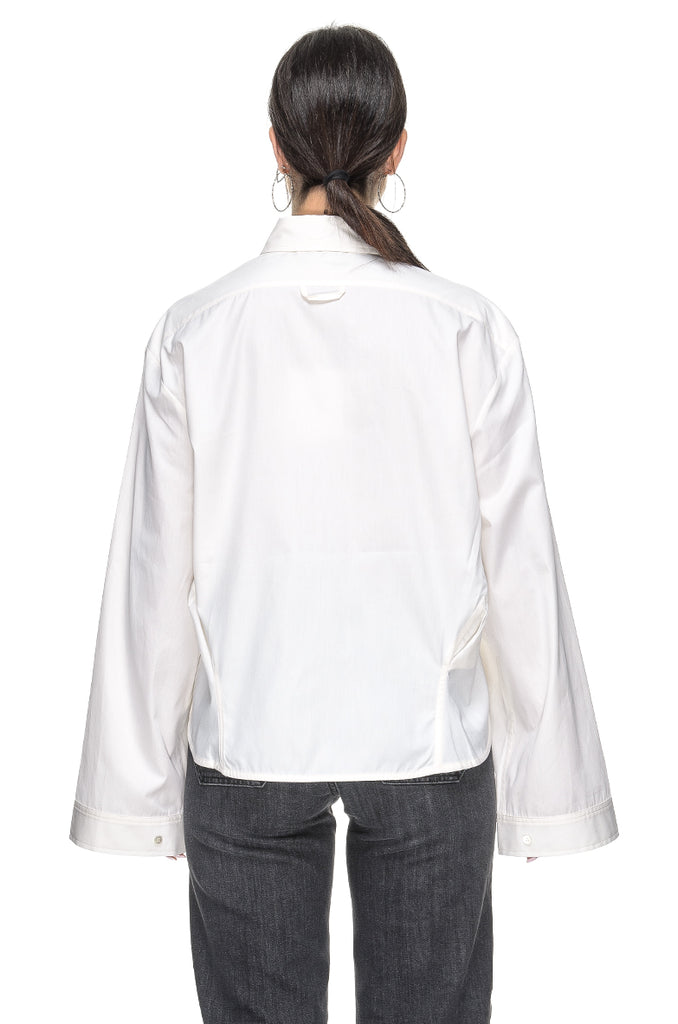 CAMICIA BURRO COTONE CON PIERCING PHISIQUE DU ROLE