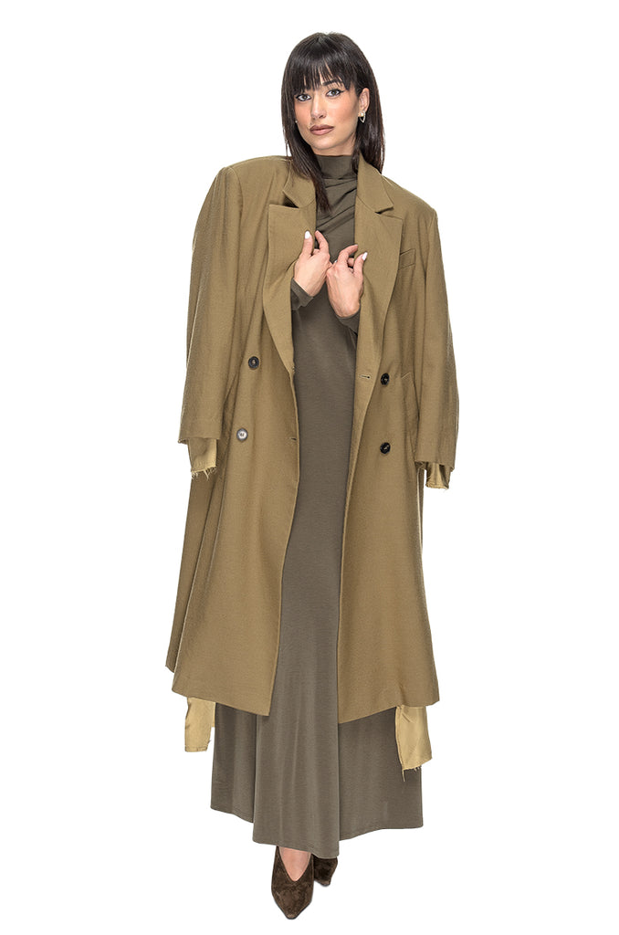 COAT GRANDPA WOOL COTTON OIL PHISIQUE DU ROLE