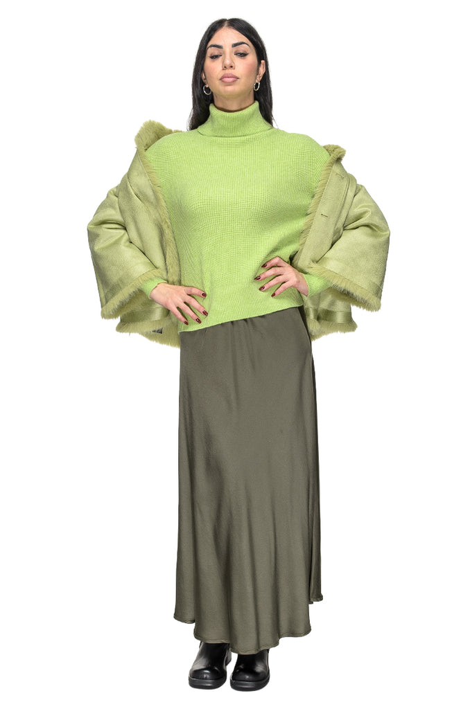 GIACCA ECOFUR GREEN MEHRAN